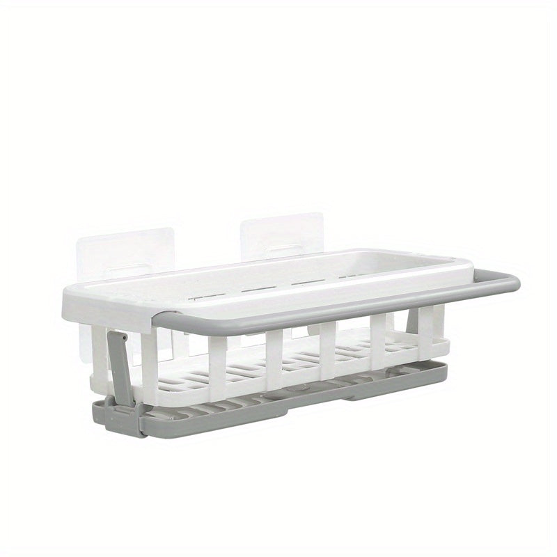 Sponge Holder for Kitchen Sink with Dish Brush Holder and Cloth Hanger