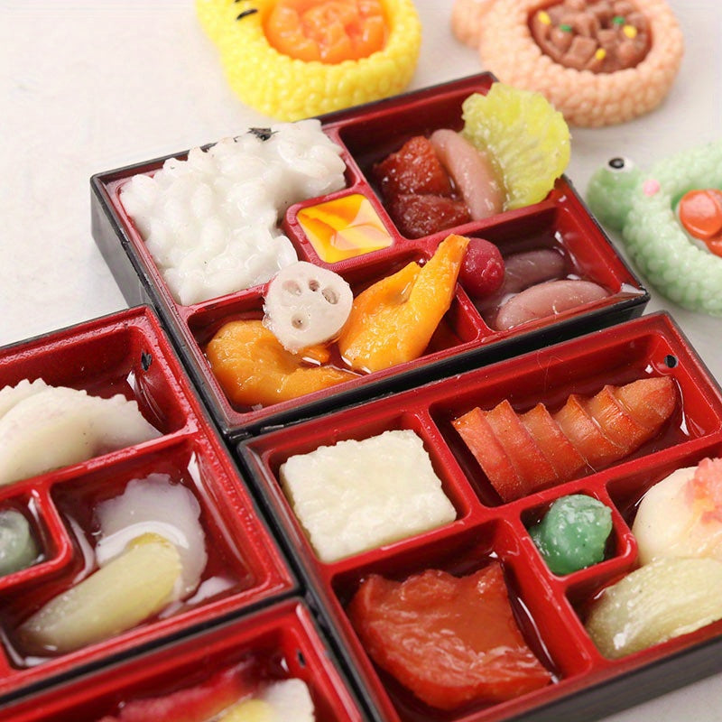 Mini Fast Food Lunch Scene Dollhouse Pocket DIY Decoration Plaything