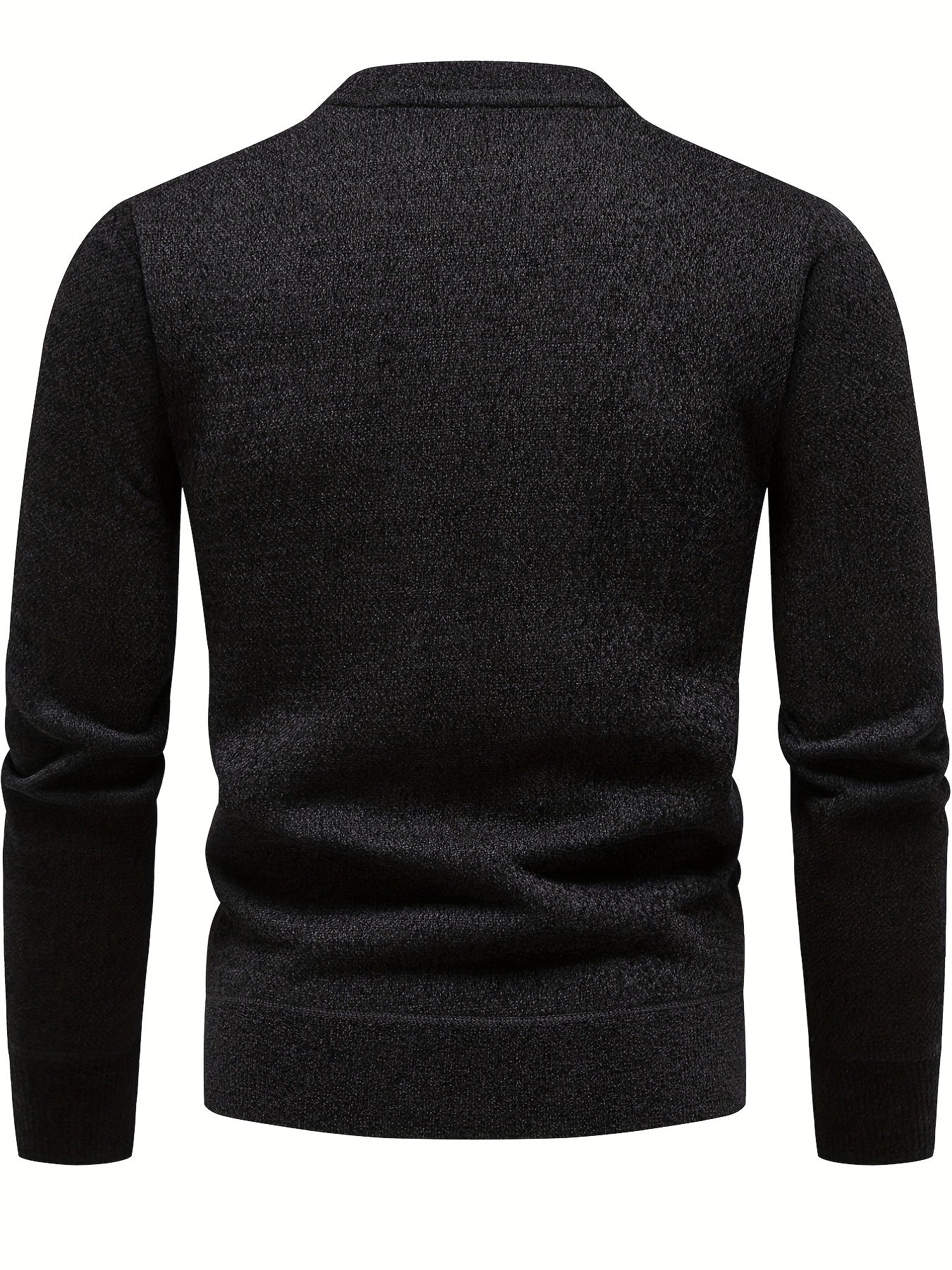 Men's Solid Sweater Pullover Jumper for Spring Fall