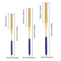 10pcs Mini Titanium Coated Files Kit for Wood Ceramic Glass