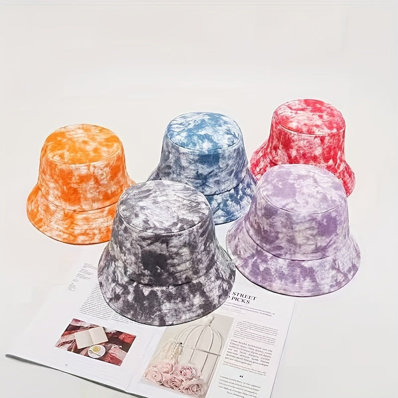 Tie Dye Bucket Hat Sunshade Beach Vacation