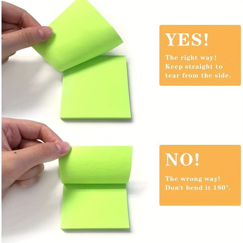 8 Pads Pop Up Sticky Notes 3x3 Bright Colors Self Stick Notes Adhesive Notes