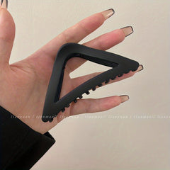 Matte Triangle Hair Claw Large Shark Claw Ponytail Holder Hair Accessories