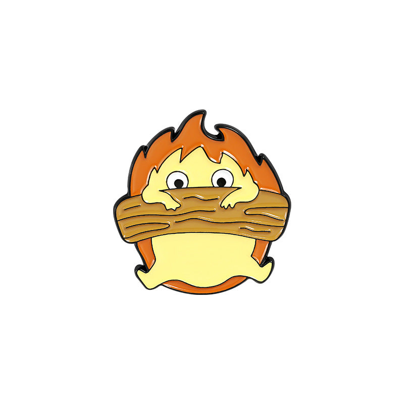Flame Matchman Enamel Pin for Backpacks
