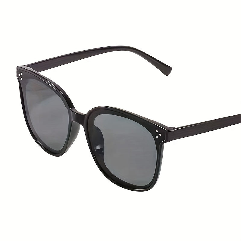 Square Sunglasses Rivet Decor Anti Glare UV400