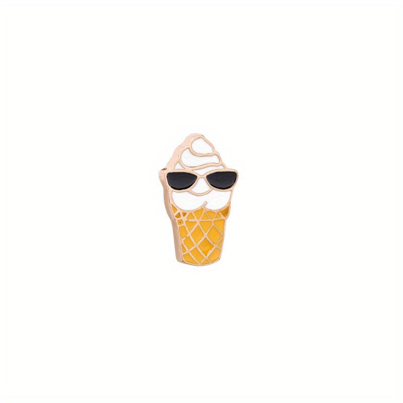 Cactus Ice Cream Enamel Pin Brooch Clothing Accessories