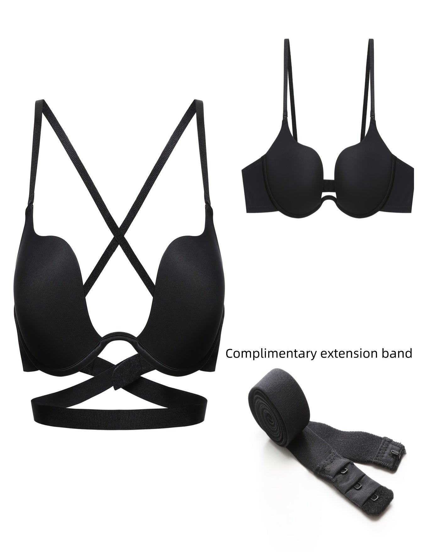 Solid T Shirt Bra Comfy Push Up Bra Women's Lingerie