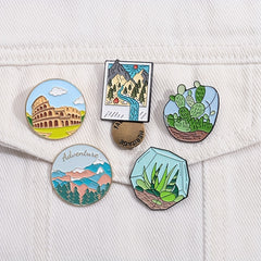 5pcs Cute Animal Brooch Pins for Men, Gifts for Friends, Birthday