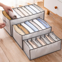Foldable Storage Organizer Clothes Bag with Grids Large Capacity Box