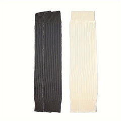 Ribbed Leg Warmers Soft & Comfy All match Socks Women's Stockings