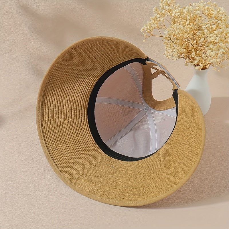 Wide Brim Visor Bucket Hat Sunscreen Lightweight Sun Hats