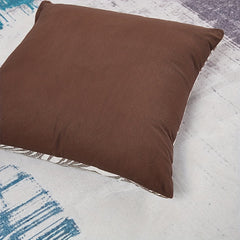 Jacquard Basho Leaf Throw Pillowcase Burlap Cover