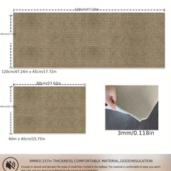 Modern Solid Floor Mat Soft Non-slip Water-absorbent Stain-resistant Area Mat