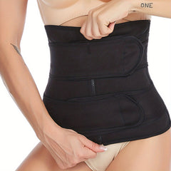 Waist Trainer Tummy Wrap Tummy Control Zipper Slimmer Belly Belt Shapewear