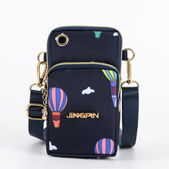 Vertical Crossbody Phone Bag Coin Purse One Shoulder Earphone Bag