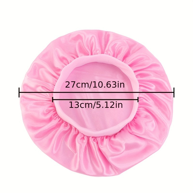 Kids Silk Satin Bonnet Cap for Night Sleep