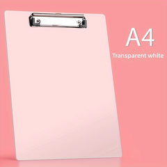 1pc A4 Clipboards With Metal Clip For Office