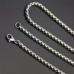 Men's Titanium Steel Necklace Hip hop Pendant with Chain