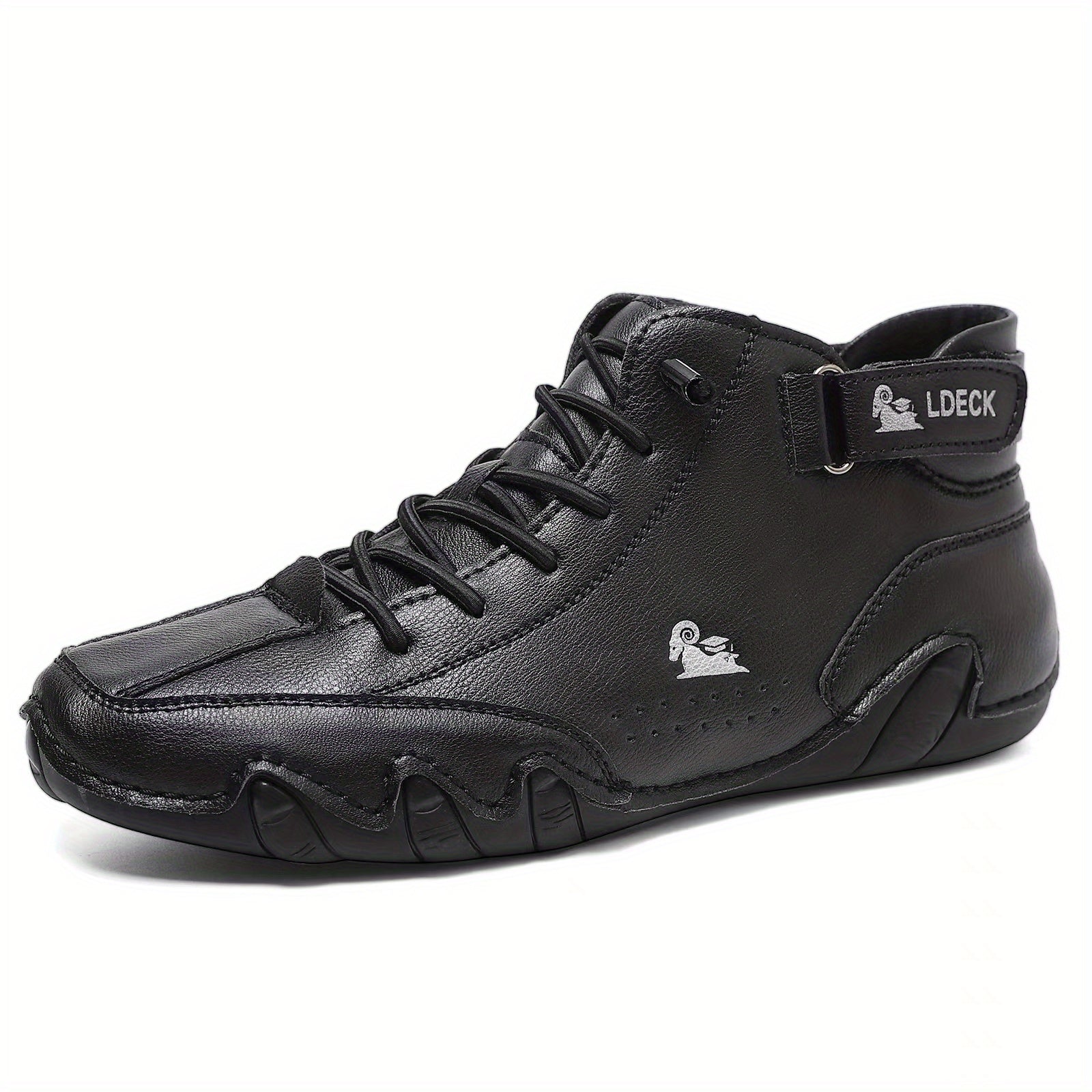 Men's Non Slip Breathable Casual Sneakers Hook And Loop Fastener Boots