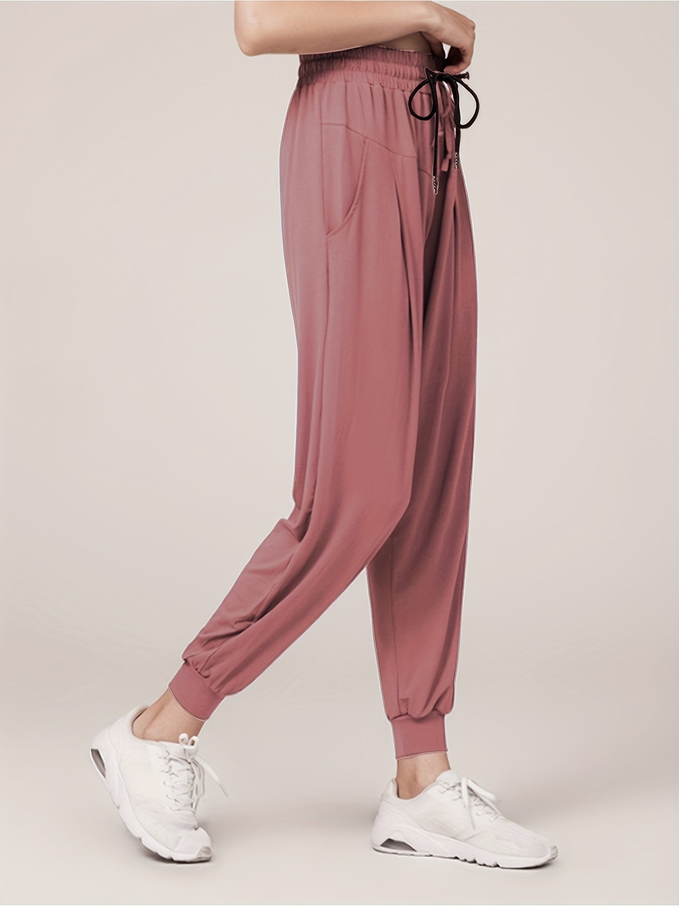 Women's Quick Dry Drawstring Jogger Pants for Yoga Fitness