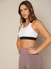  High Impact Yoga Sports Bra with Crisscross Back