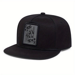 Unisex Sunshade Baseball Cap With PlayingCard Embroidery