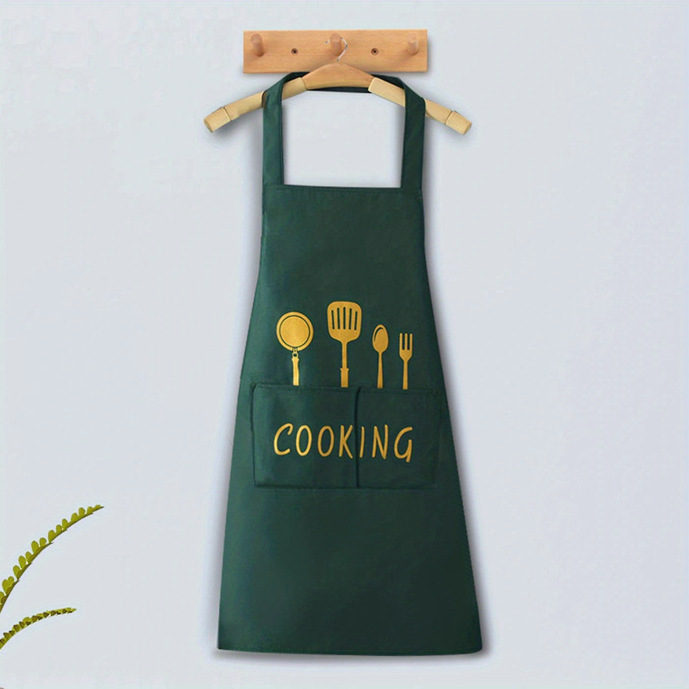 Waterproof & Stain-Proof Apron w/ Pockets for Restaurant