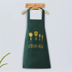 Waterproof & Stain-Proof Apron w/ Pockets for Restaurant