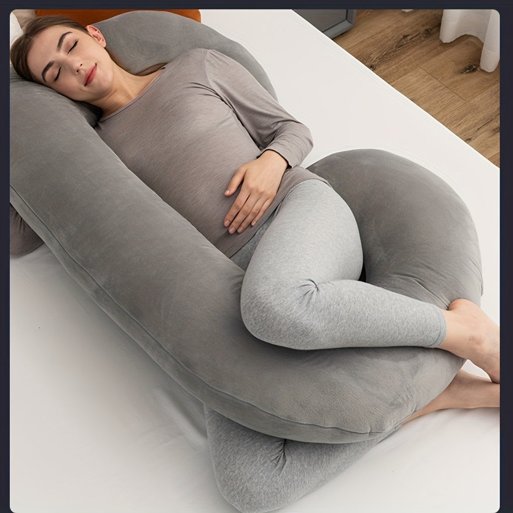 Crystal Velvet Pregnant Women Pillow Waist Protection Side Sleeping Pillow