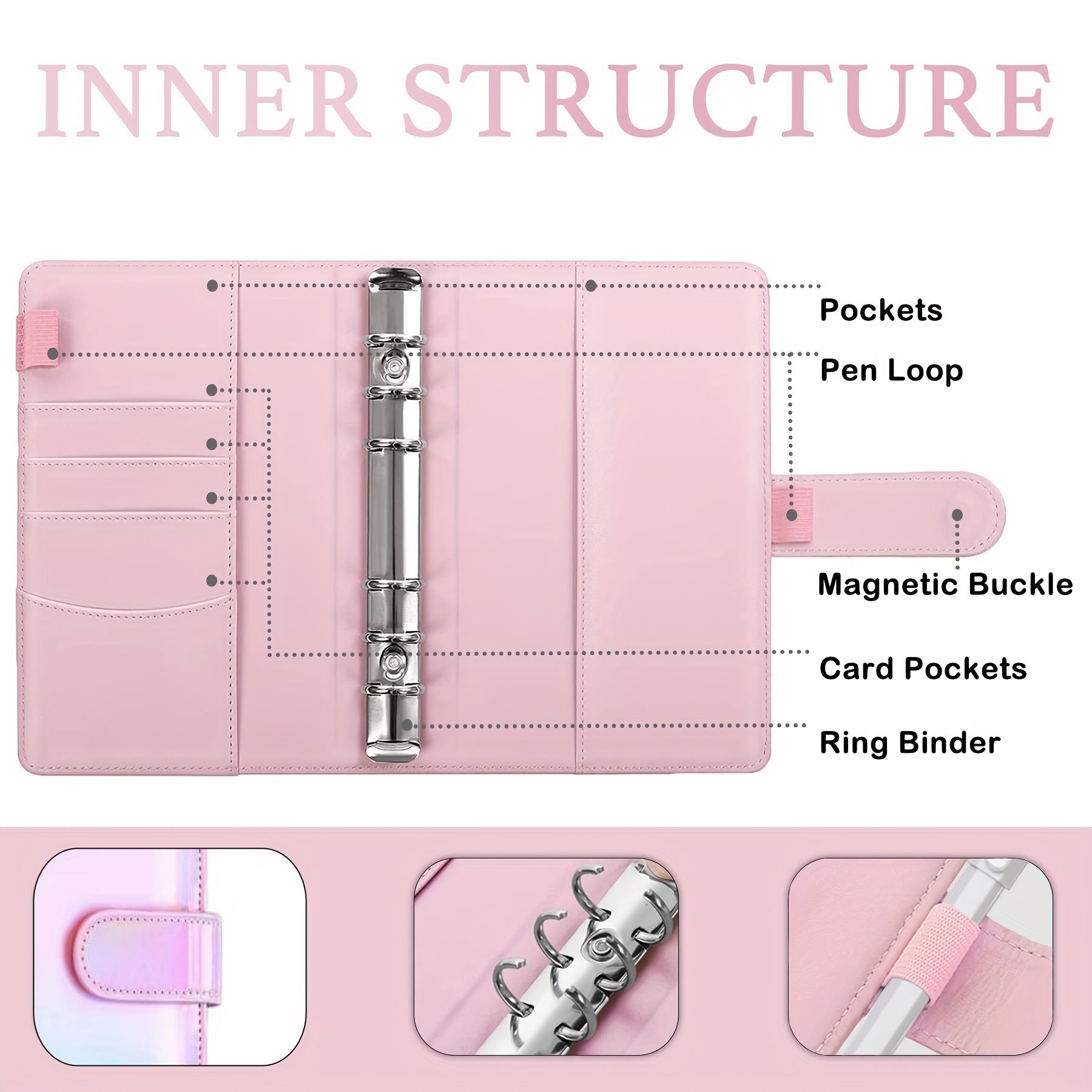 Budget Binder with Zipper Envelopes & Expense Budget Sheets