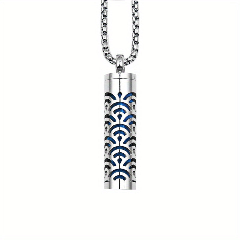 Aromatherapy Diffuser Necklace Stainless Steel Box Style