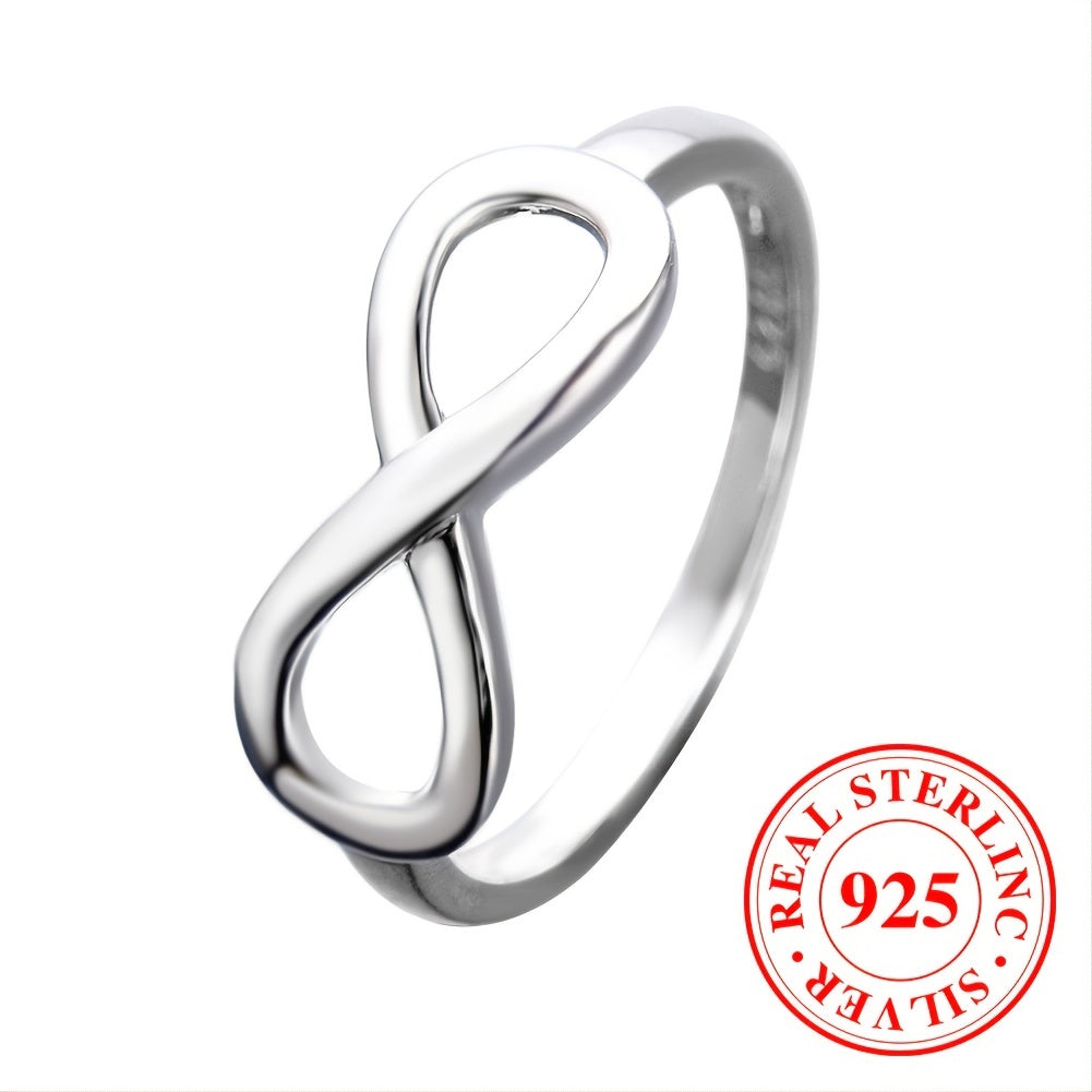 925 Sterling Silver Infinity Romantic Ring For Women Anniversary Gift