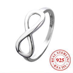 925 Sterling Silver Infinity Romantic Ring For Women Anniversary Gift