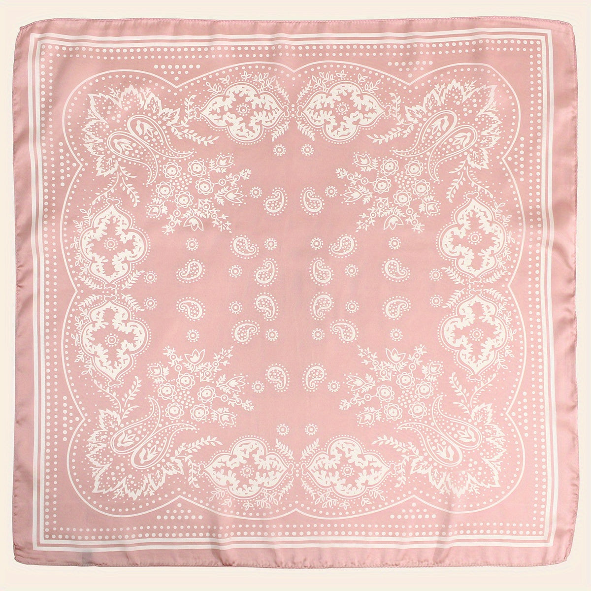 Paisley Print Square Scarf Silk Shawl Bandana Head Wraps Neckerchief