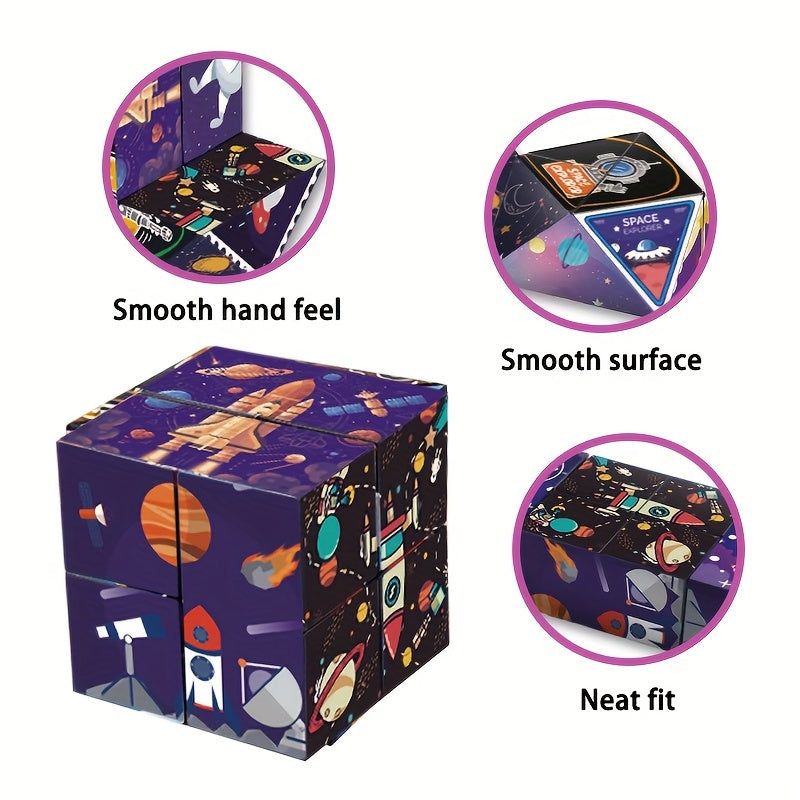 3D Infinite Deformation Cube Toy for Kids 3+ Birthday Idea