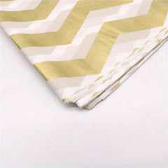 Metallic Golden Print Tissue Paper Bulk, 10 Sheets