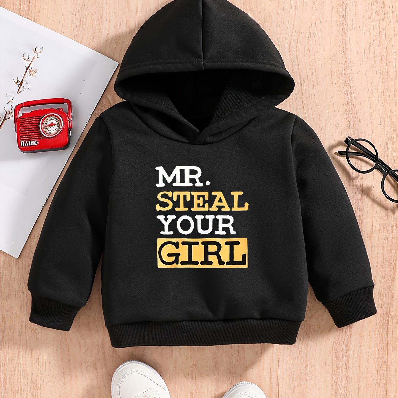 MR STEAL YOUR GIRL Baby Boys Hooded Sweatshirt Spring Fall