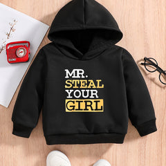 MR STEAL YOUR GIRL Baby Boys Hooded Sweatshirt Spring Fall