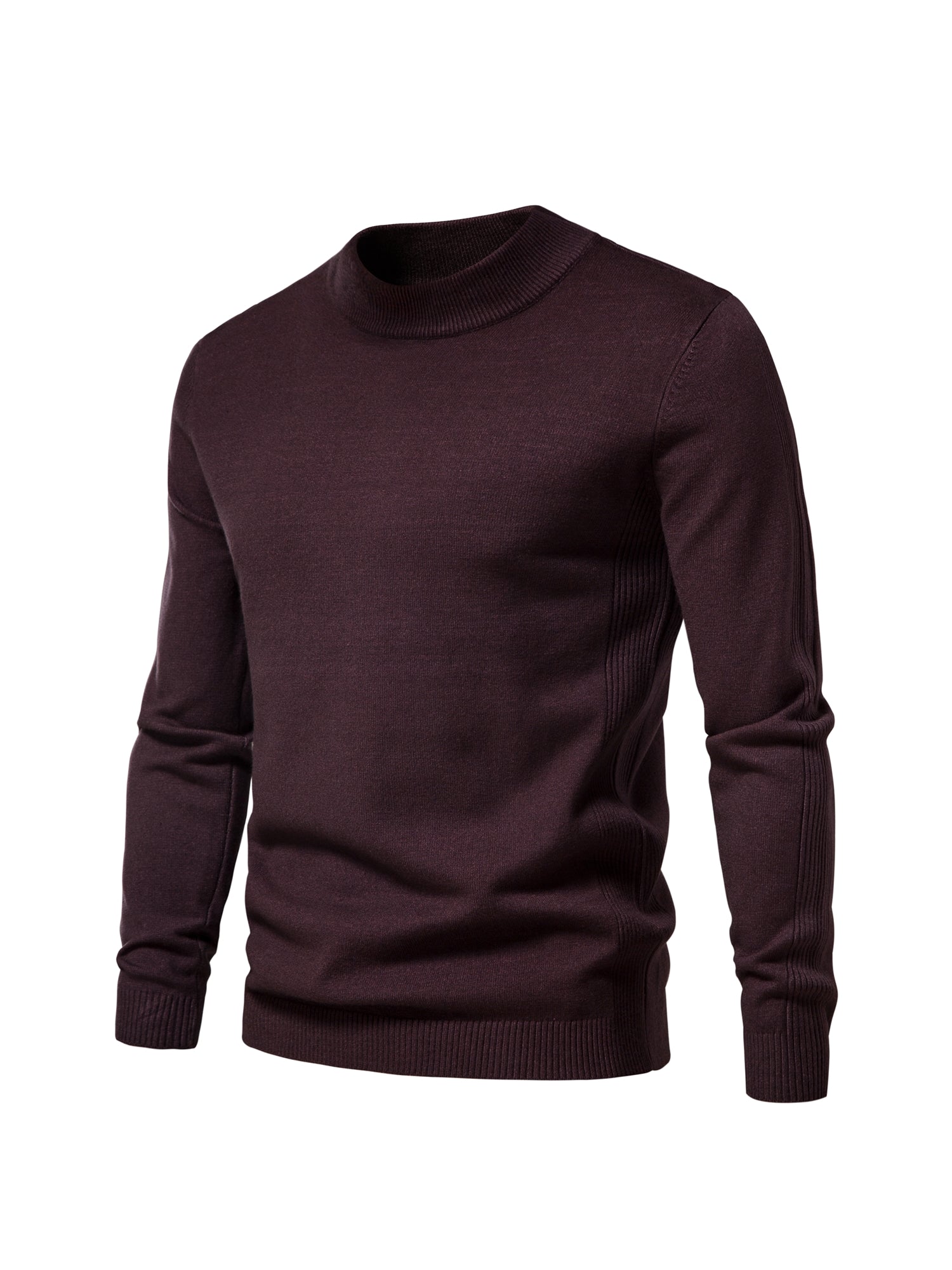 Men's Casual Warm Stand Collar Pullover Sweater