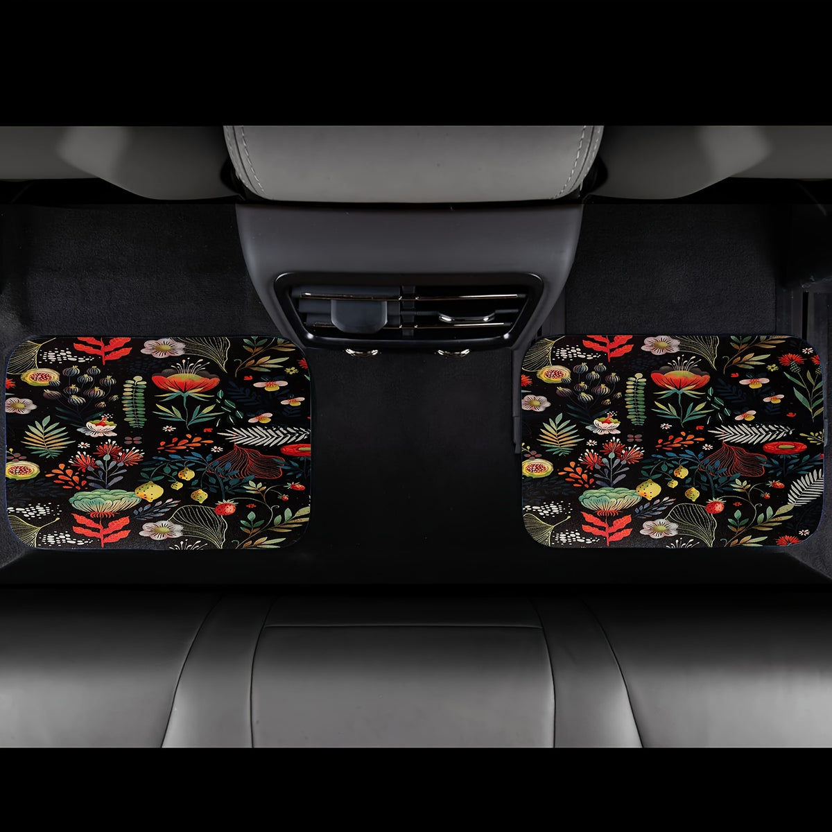 4pcs Daisy Butterfly Dragonfly Car Floor Mats Non slip And Stain resistant Mats