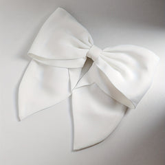 Satin Large Bowknot Hair Clip Back Head Duck Billed Clip Hair Accessories