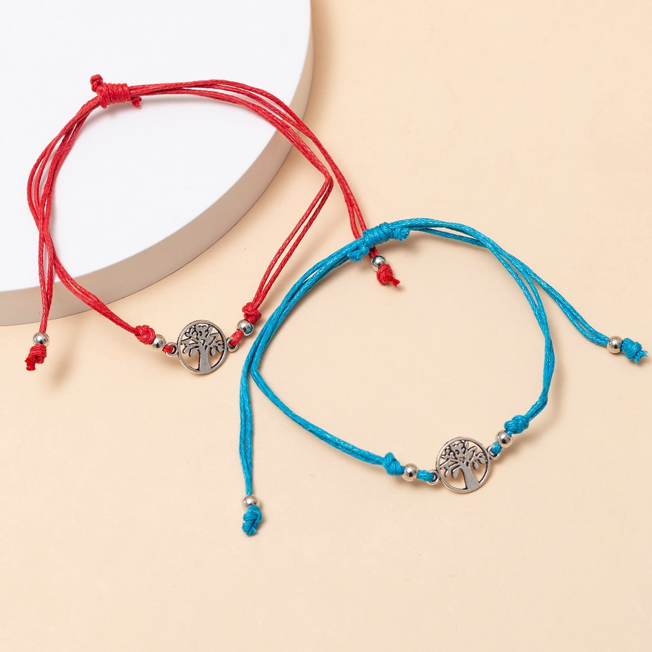 12 Pcs Bohemia Style Tree Of Life Charm Bracelet Gift