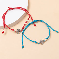 12 Pcs Bohemia Style Tree Of Life Charm Bracelet Gift
