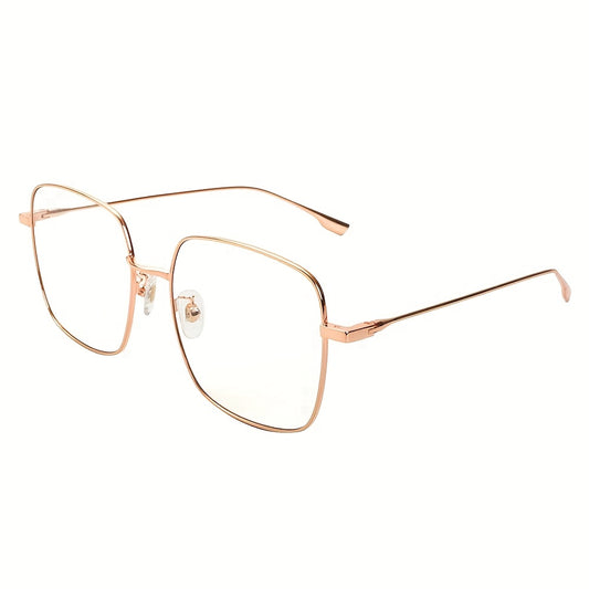 OUWEN Square Metal Polarized Sunglasses Retro Oversized Aviators Sun Glasses