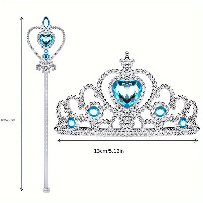 Girl's Cosplay Princess Crown Fairy Stick Dress Up Performance Accessory