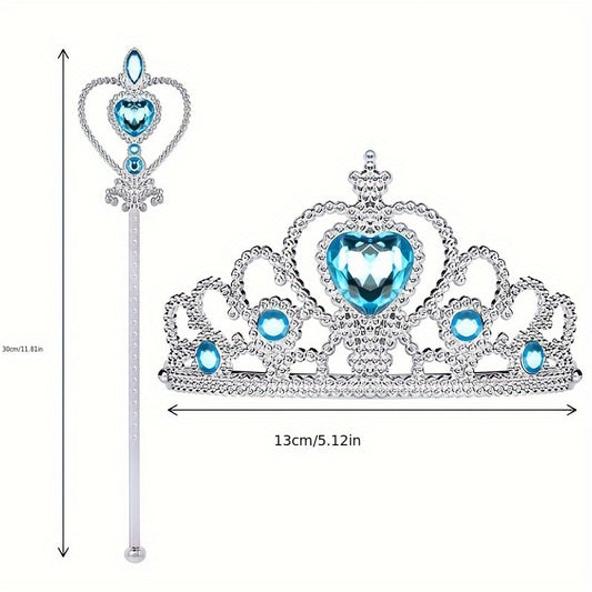 Girl's Cosplay Princess Crown Fairy Stick Dress Up Performance Accessory