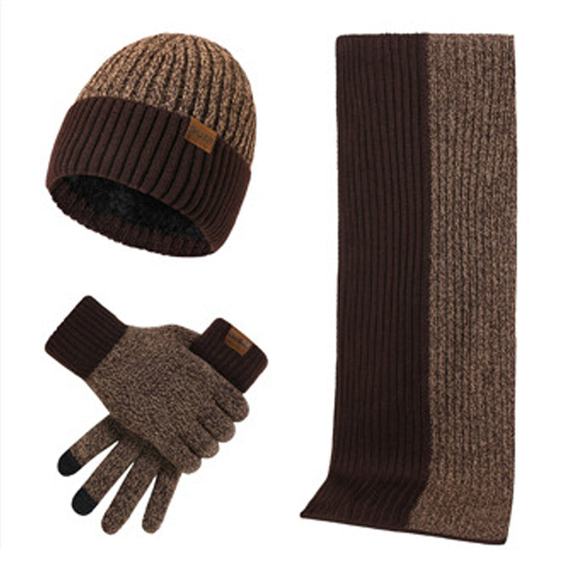 Men's Winter Hat Scarf & Touch Gloves Set