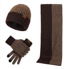 Men's Winter Hat Scarf & Touch Gloves Set