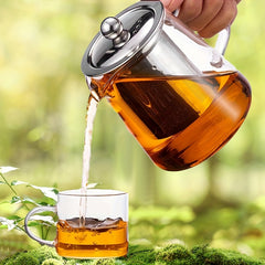 Glass Tea Infuser High Temp Resistant Filter, 4 Cups, Ramadan Gift