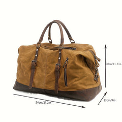 Large Capacity Retro Luggage Handbag Lightweight Travel Duffle Bag